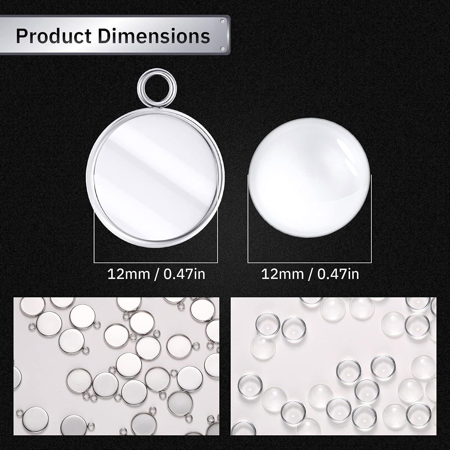 20 Pieces Stainless Steel Roun - Resin Crafts Diy review and price