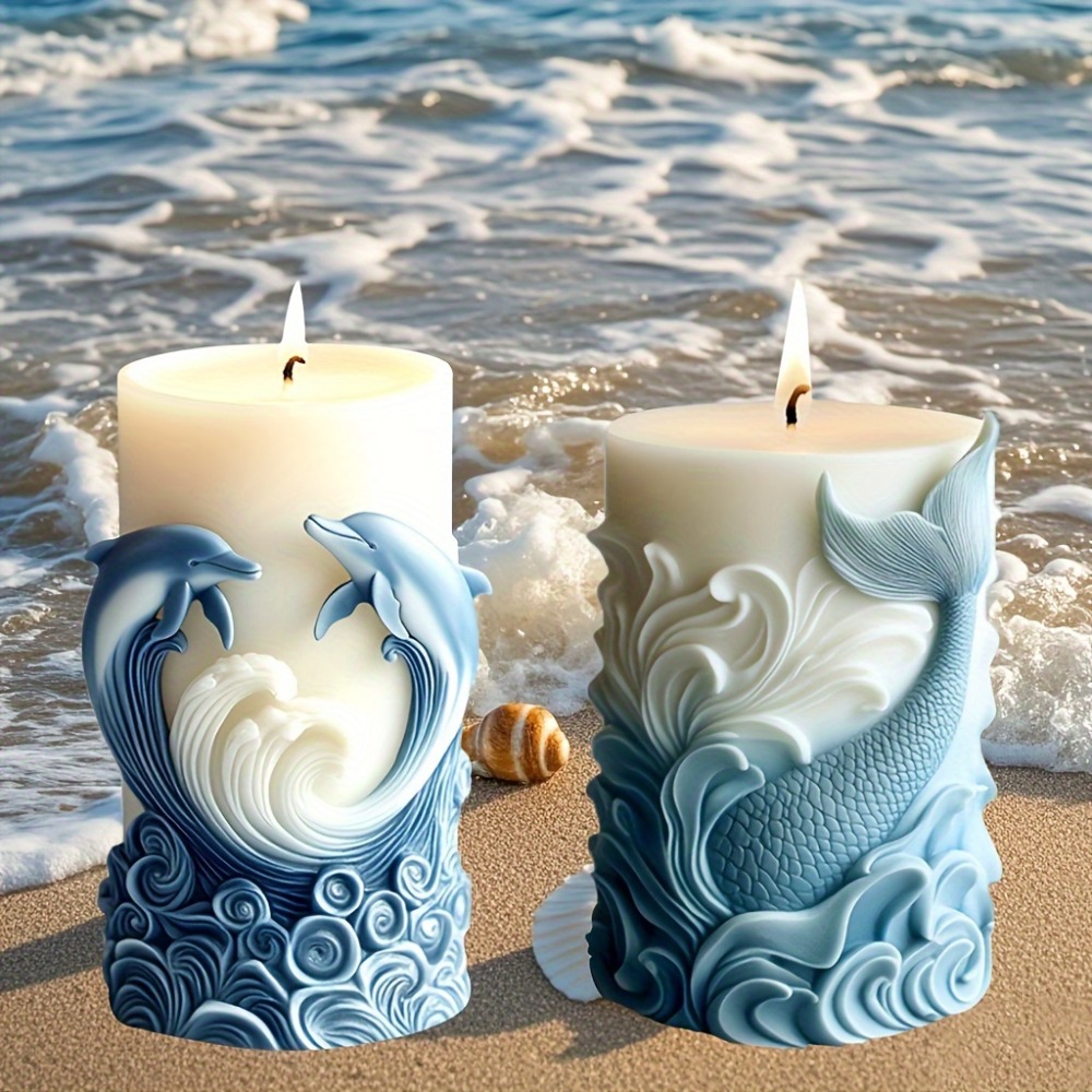 Ocean Theme Silicone Candle Mo - Resin Ocean Wave Mold review and price