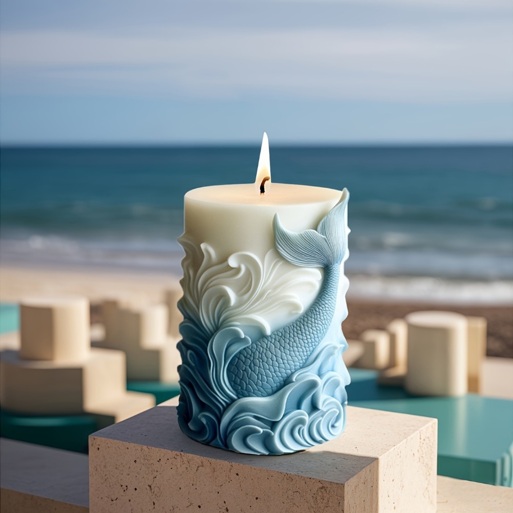 Ocean Theme Silicone Candle Mo - Resin Ocean Wave Mold review and price