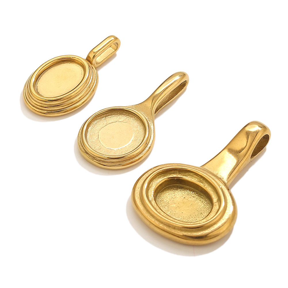 5pcs Stainless Steel Round Ova - Resin Crafts Diy review and price