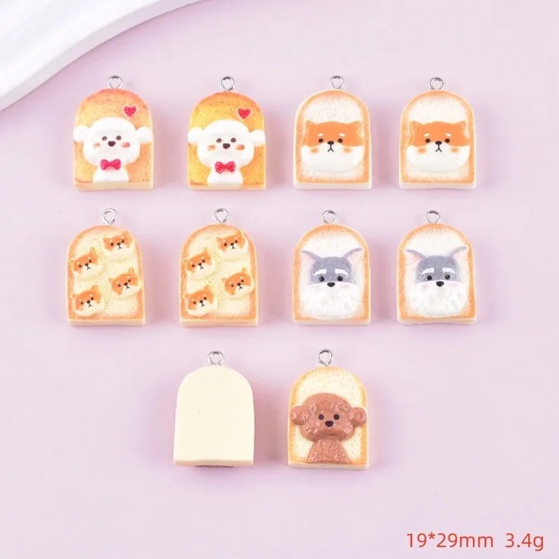 10Pcs Cute Toast Dog Resin Pen - Resin Crafts Diy review and price