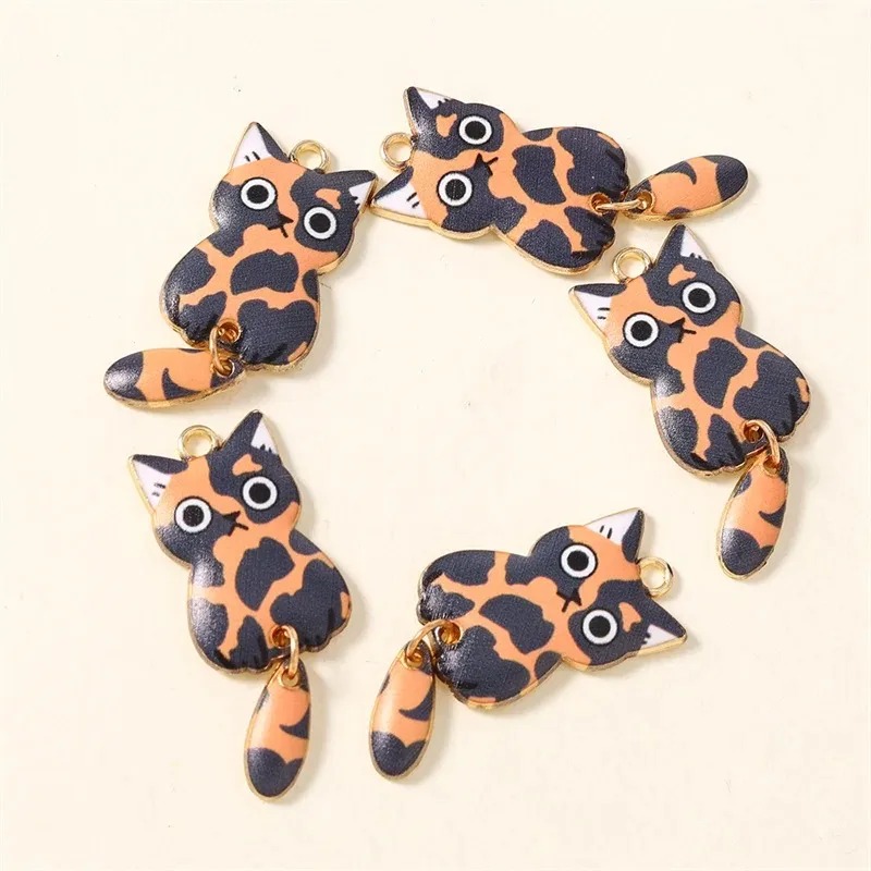 10Pcs 16×39mm Cute Cartoon Cat - Resin Crafts Diy review and price