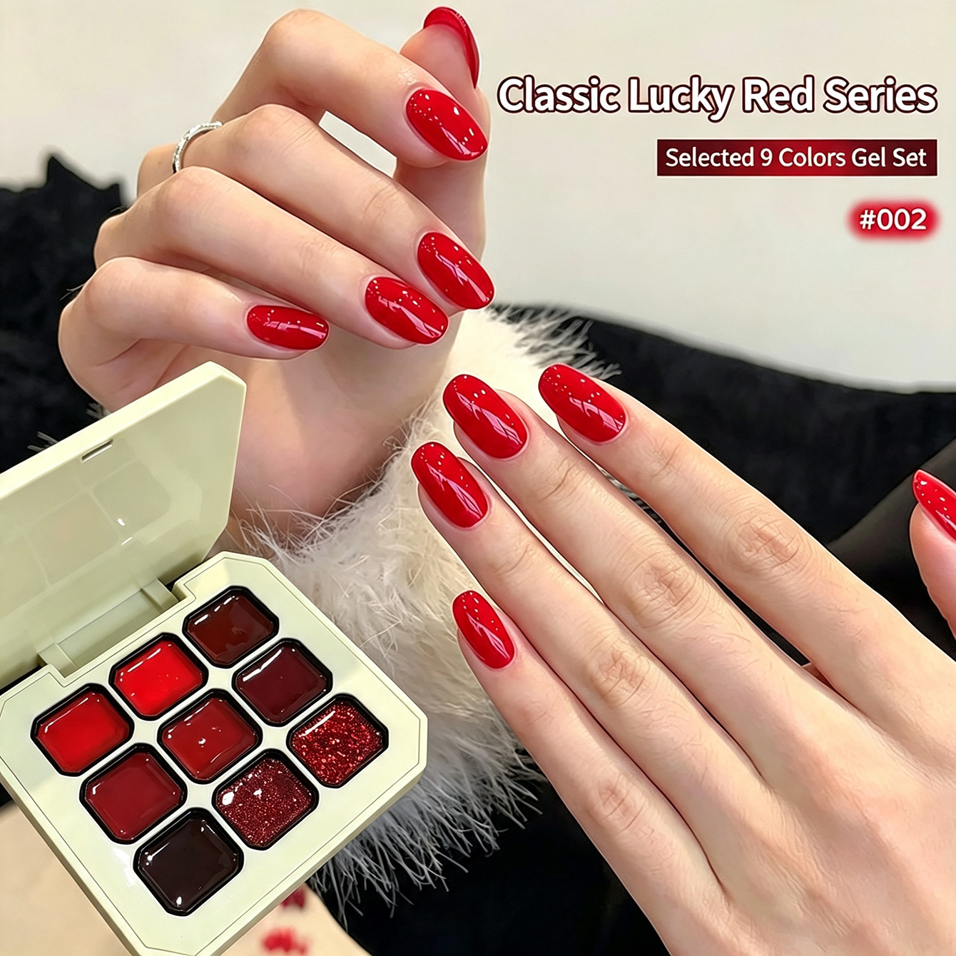 9 Colors Classic Red Solid Nai - Resin Glitter Pack review and price