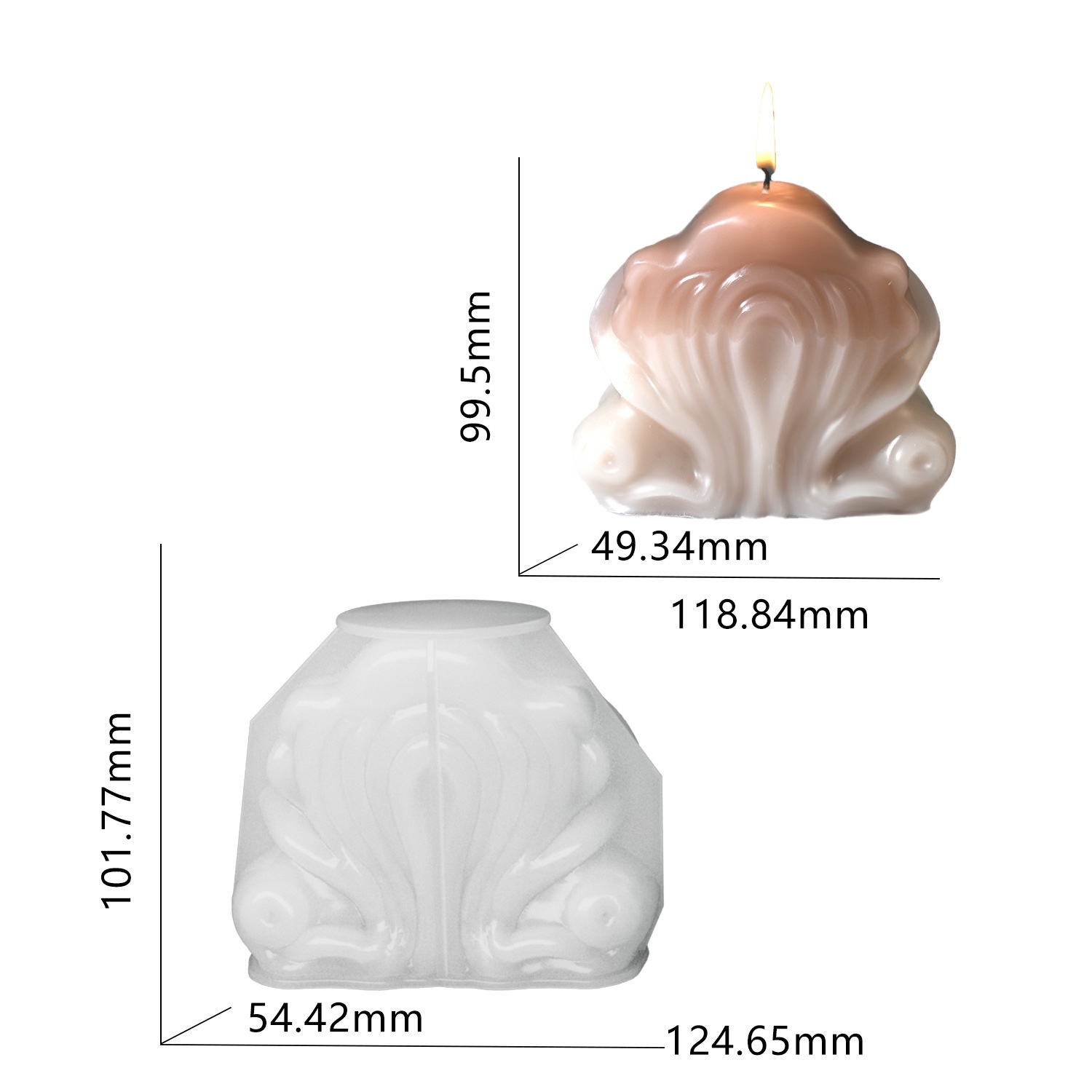 Ocean Shell Candle Silicone Mo - Resin Ocean Wave Mold review and price