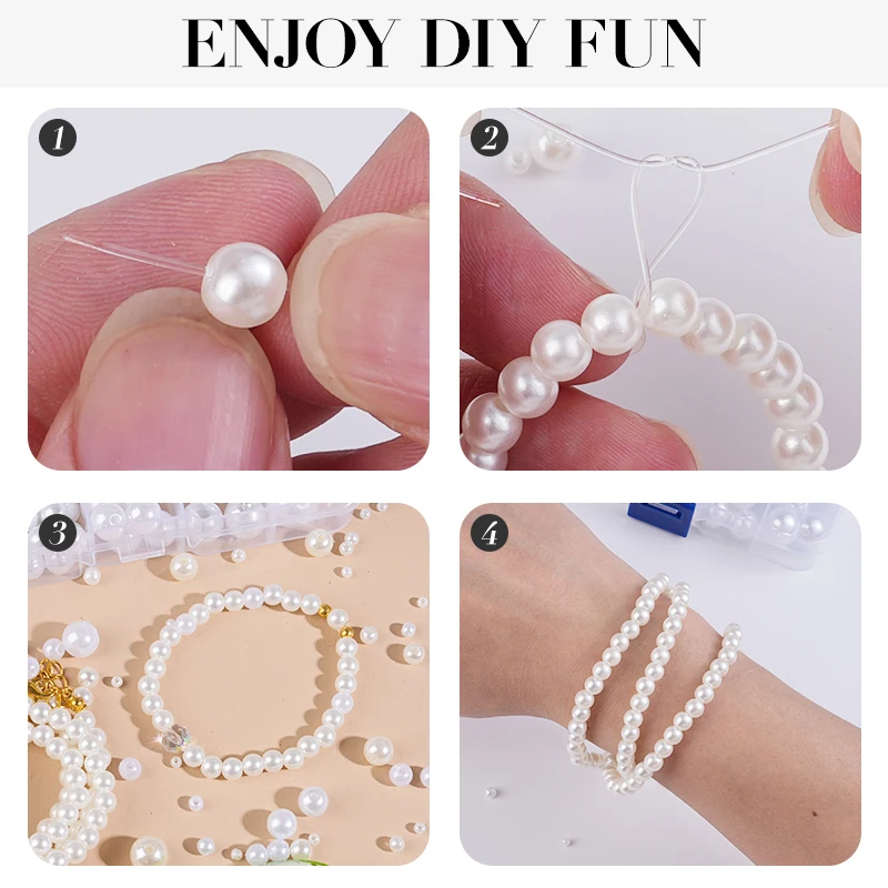 800pcs Artificial Faux Pearl R - Resin Crafts Diy review and price