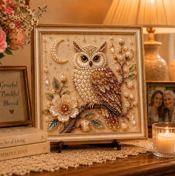 Owl Diamond Pearl Art DIY Pain - Resin Craft For Beginners review and price