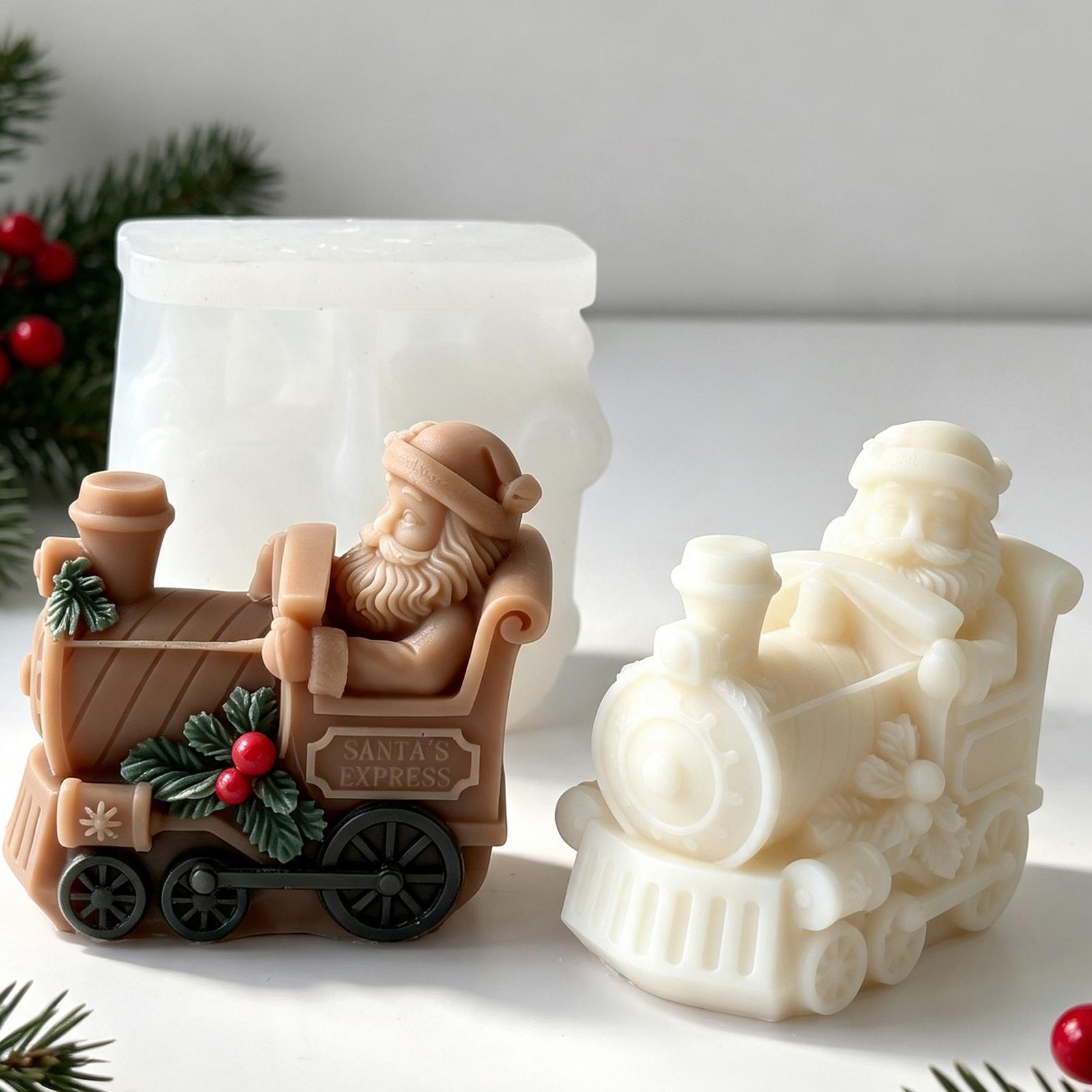 Christmas Candle Mold Train Sh - Resin Craft For Beginners review and price