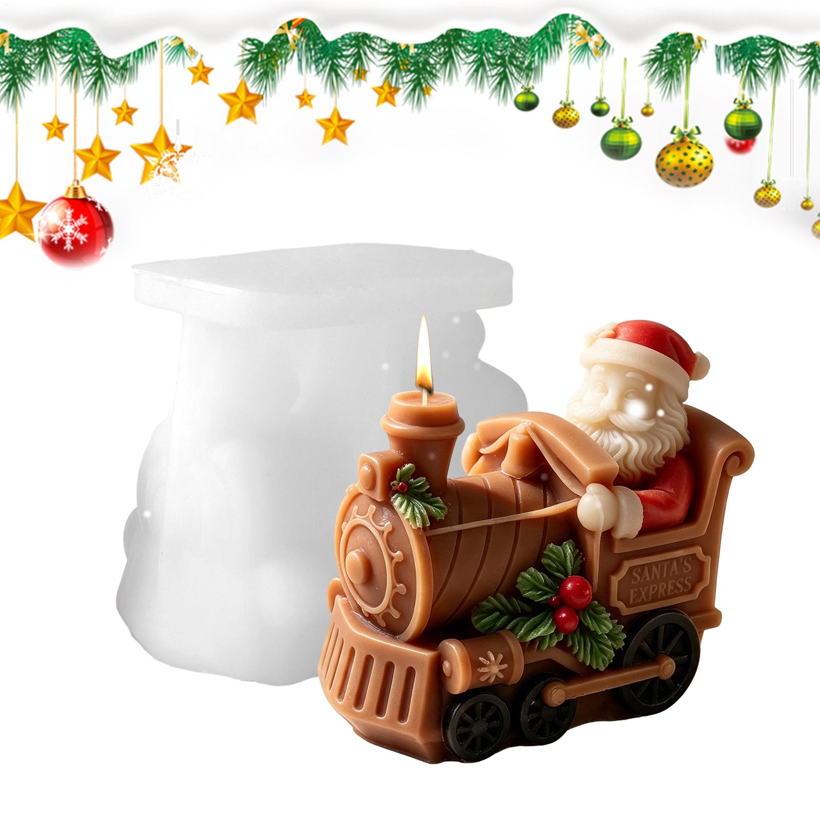Christmas Candle Mold Train Sh - Resin Craft For Beginners review and price
