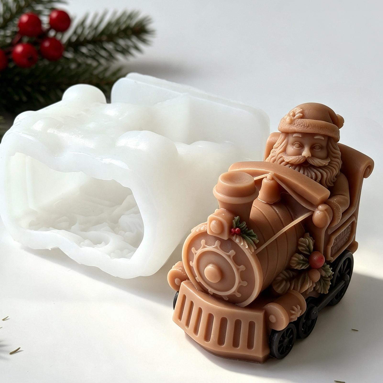Christmas Candle Mold Train Sh - Resin Craft For Beginners review and price