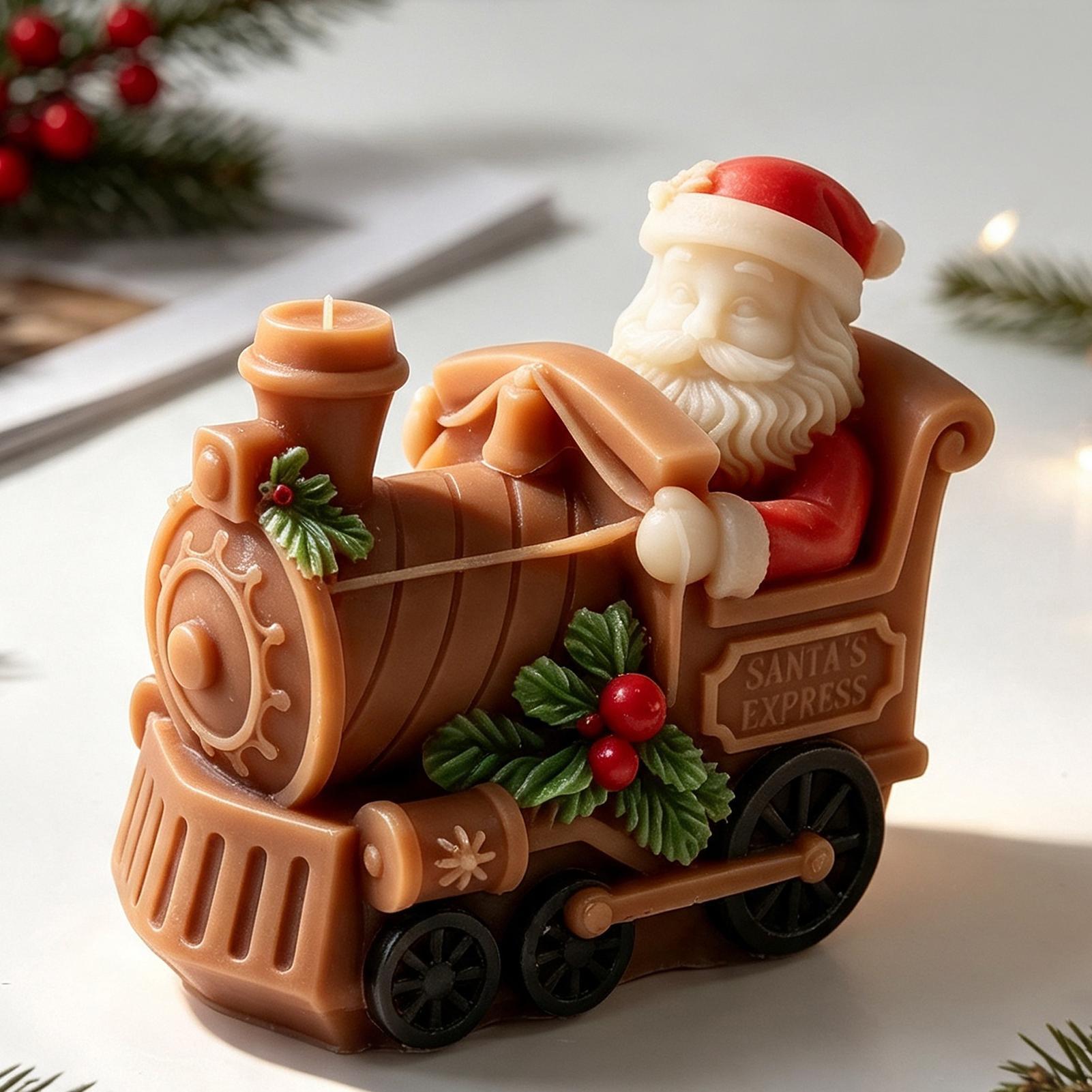 Christmas Candle Mold Train Sh - Resin Craft For Beginners review and price