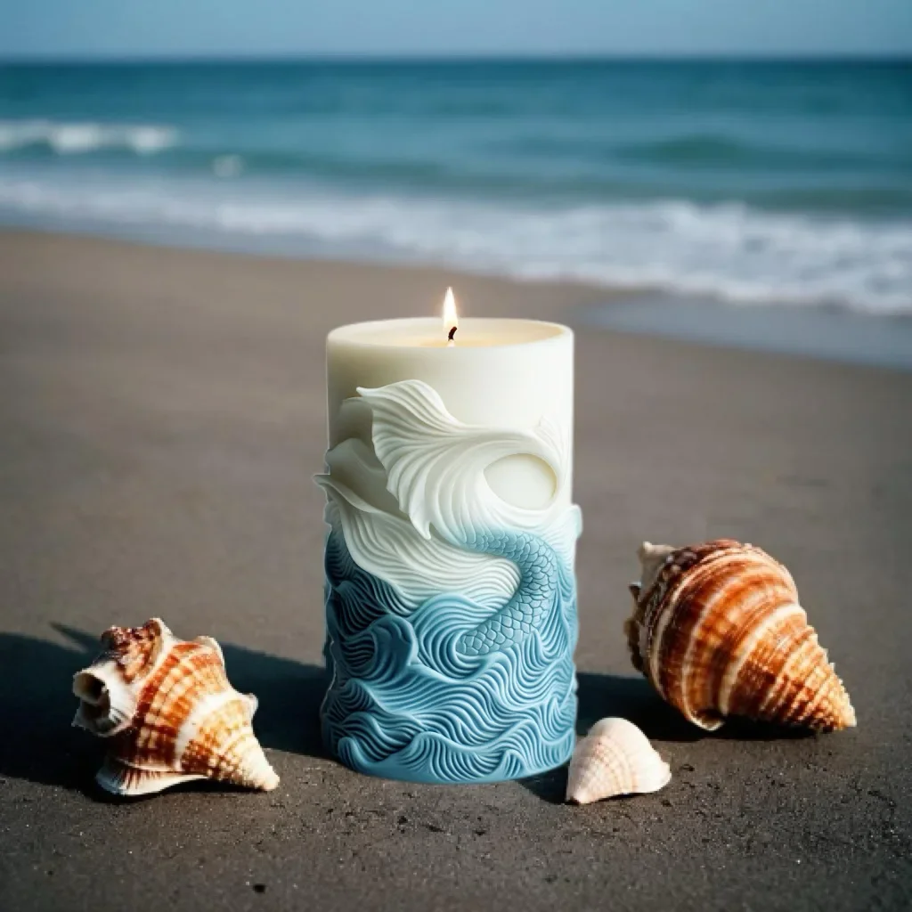 DIY ocean wave foam cylindrica - Resin Ocean Wave Mold review and price