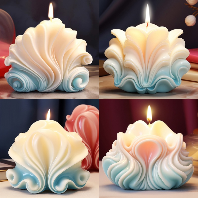 Ocean Shell Candle Silicone Mo - Resin Ocean Wave Mold review and price