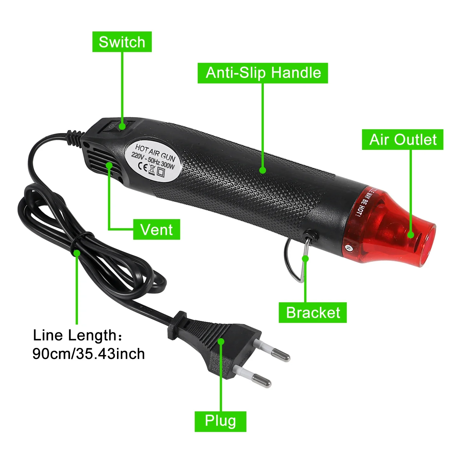 656/1060pcs Heat Shrink Tube W - Heat Gun Small review and price